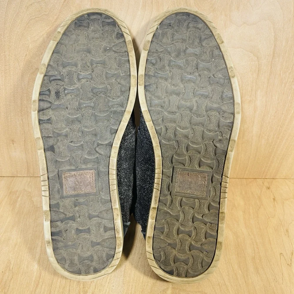 Toms‎ Gray Chukka Fleck Boot High Top Shoes With Leather Details Men's Size 10